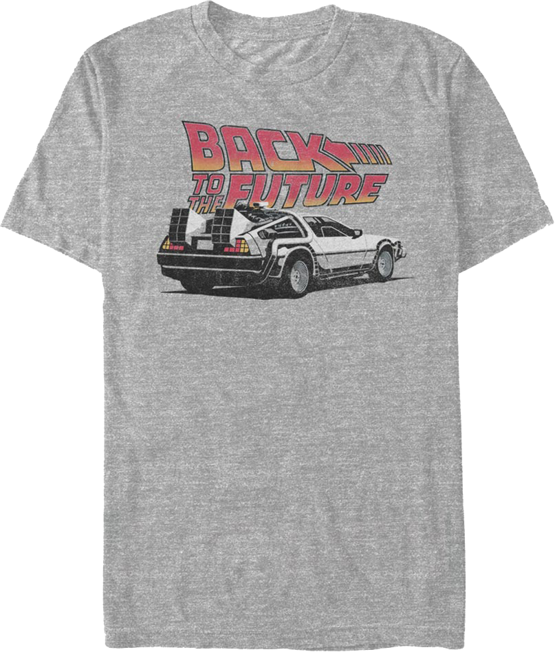 Parked Delorean Back To The Future T-Shirt