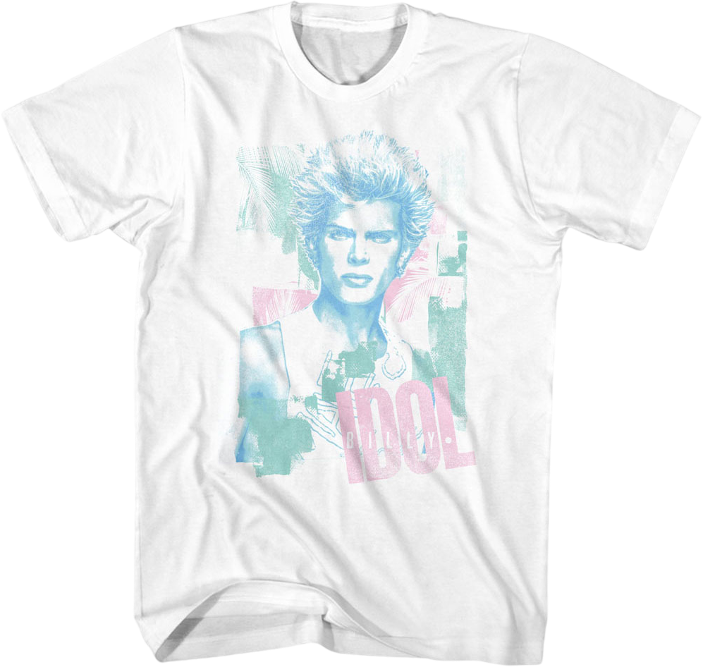 Pastel Portrait Billy Idol T-Shirt