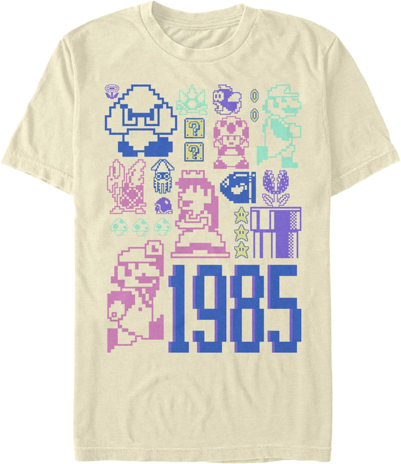 Pastel Super Mario Bros. T-Shirt