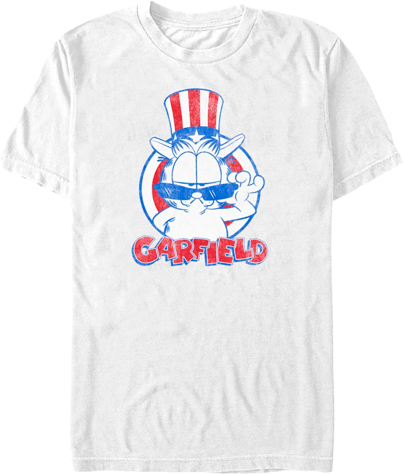 Patriotic Cool Cat Garfield T-Shirt