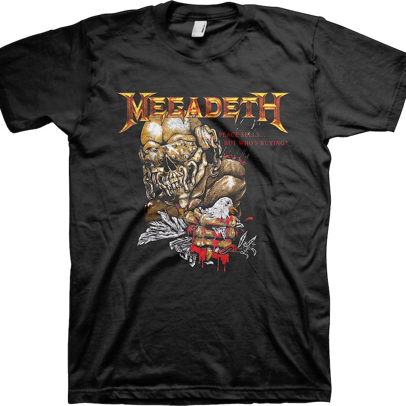 Manic Peace Sells Who's Buying Megadeth T-Shirt