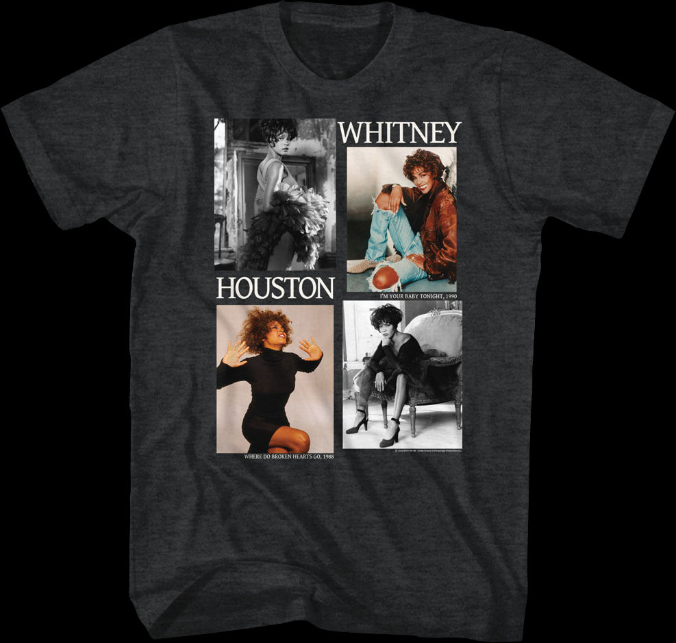 Picture Blocks Whitney Houston T-Shirt