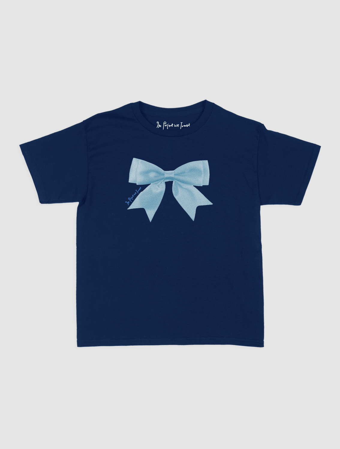 put a bow on it baby tee Style002