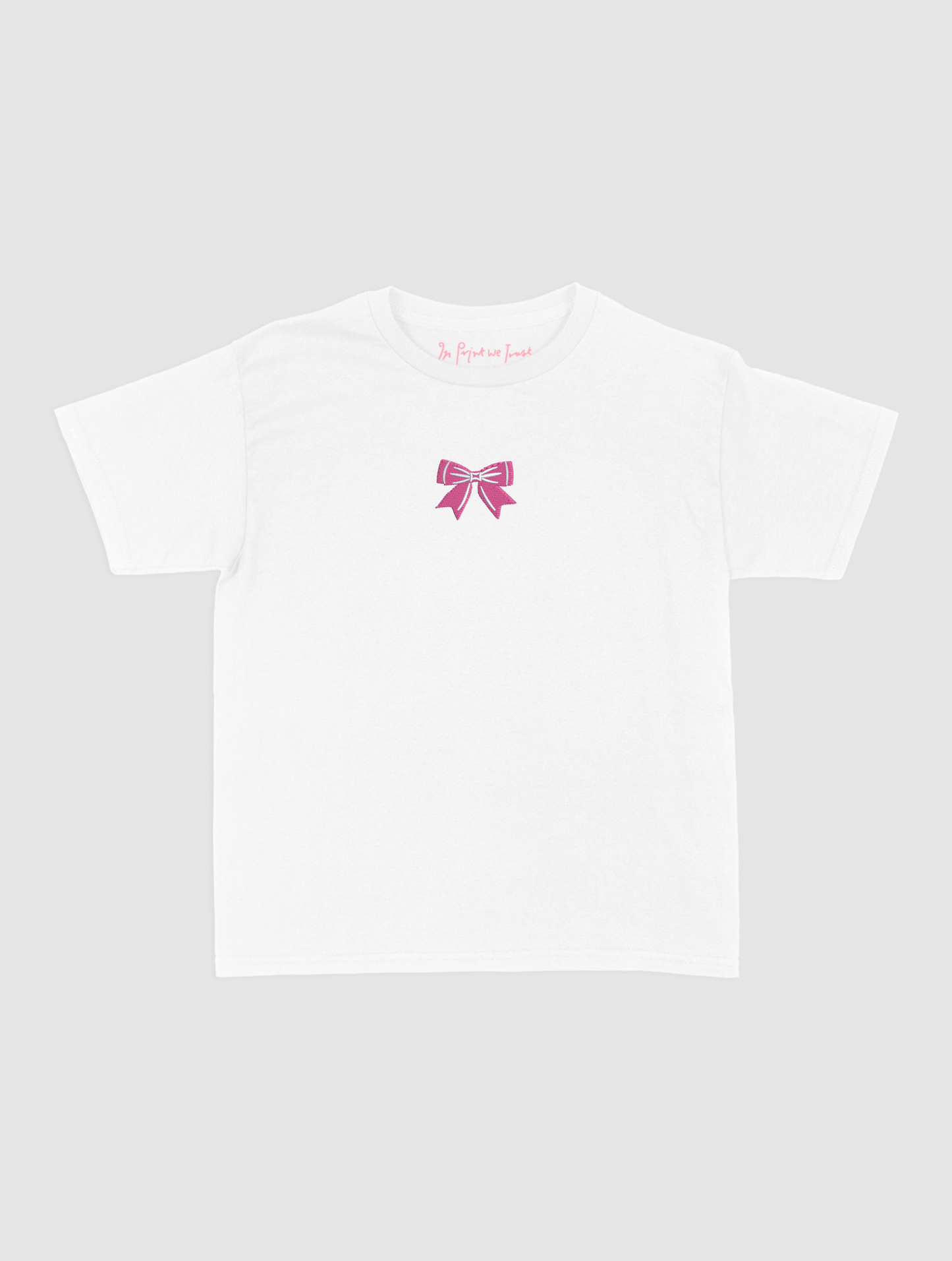 put a bow on it embroidered baby tee
