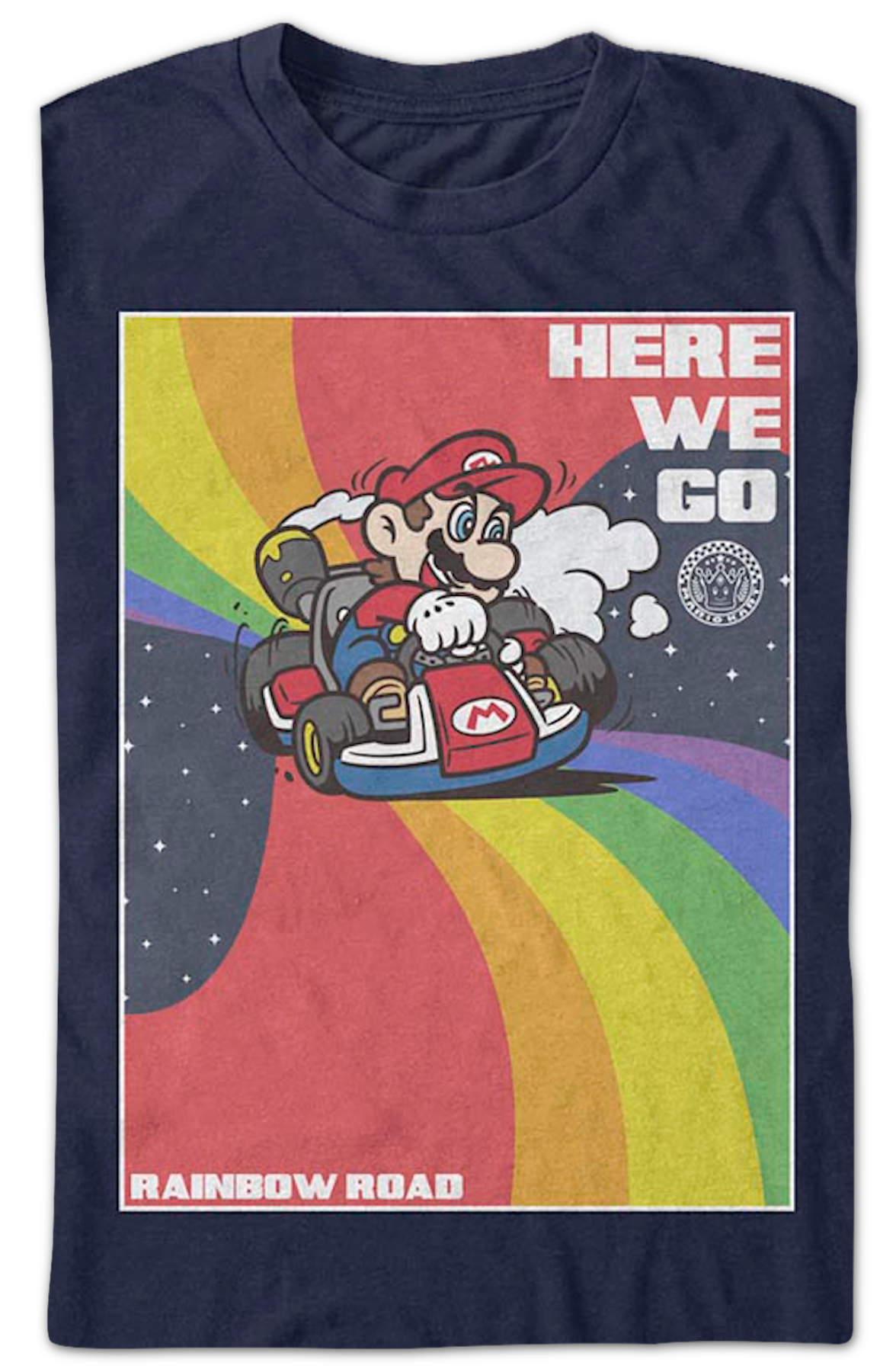 Rainbow Road Mario Kart T-Shirt