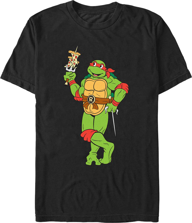 Raphael Pizza Slices Teenage Mutant Ninja Turtles T-Shirt