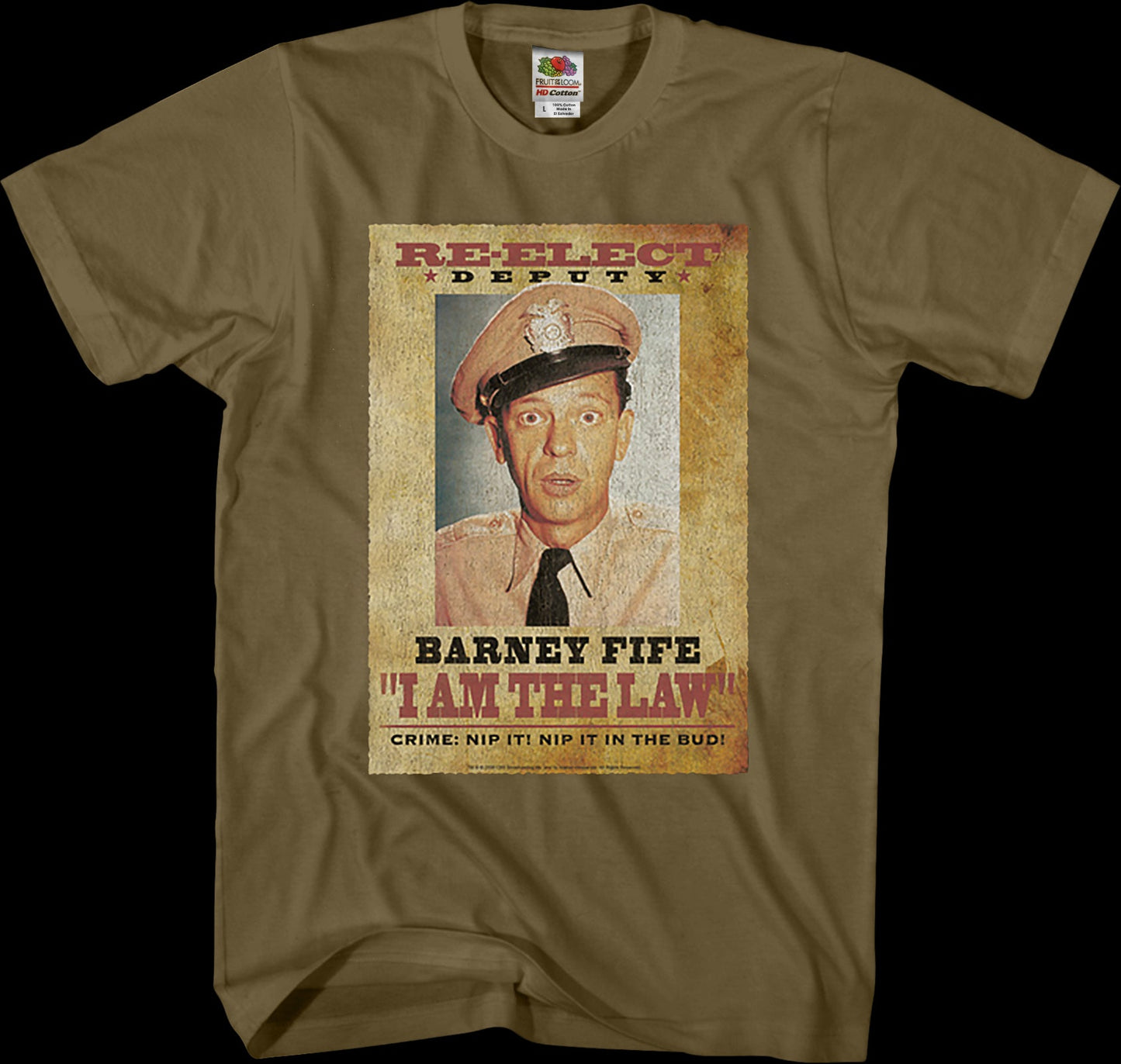 Re-Elect Deputy Barney Fife Andy Giffith Show T-Shirt