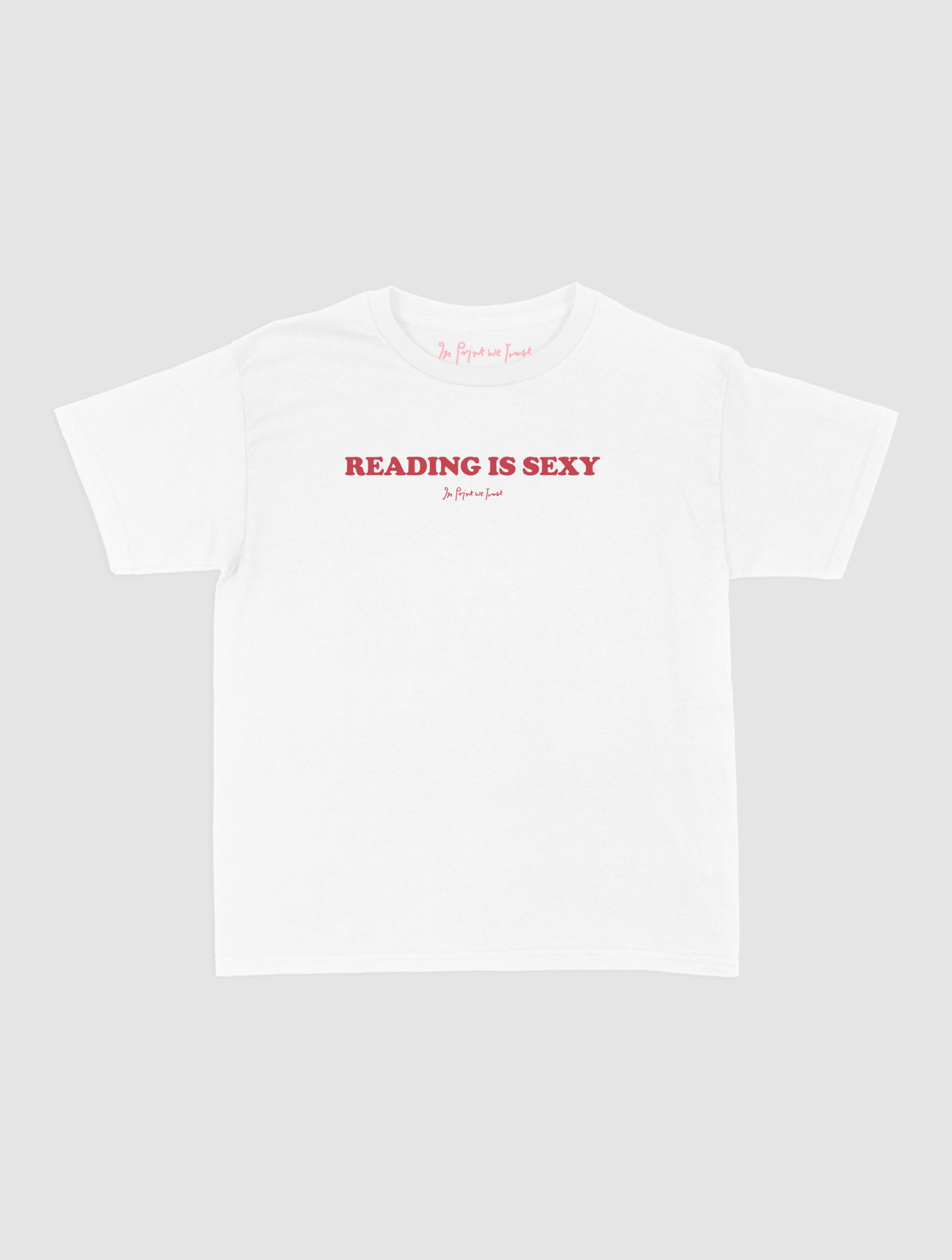 reading is sexy baby tee