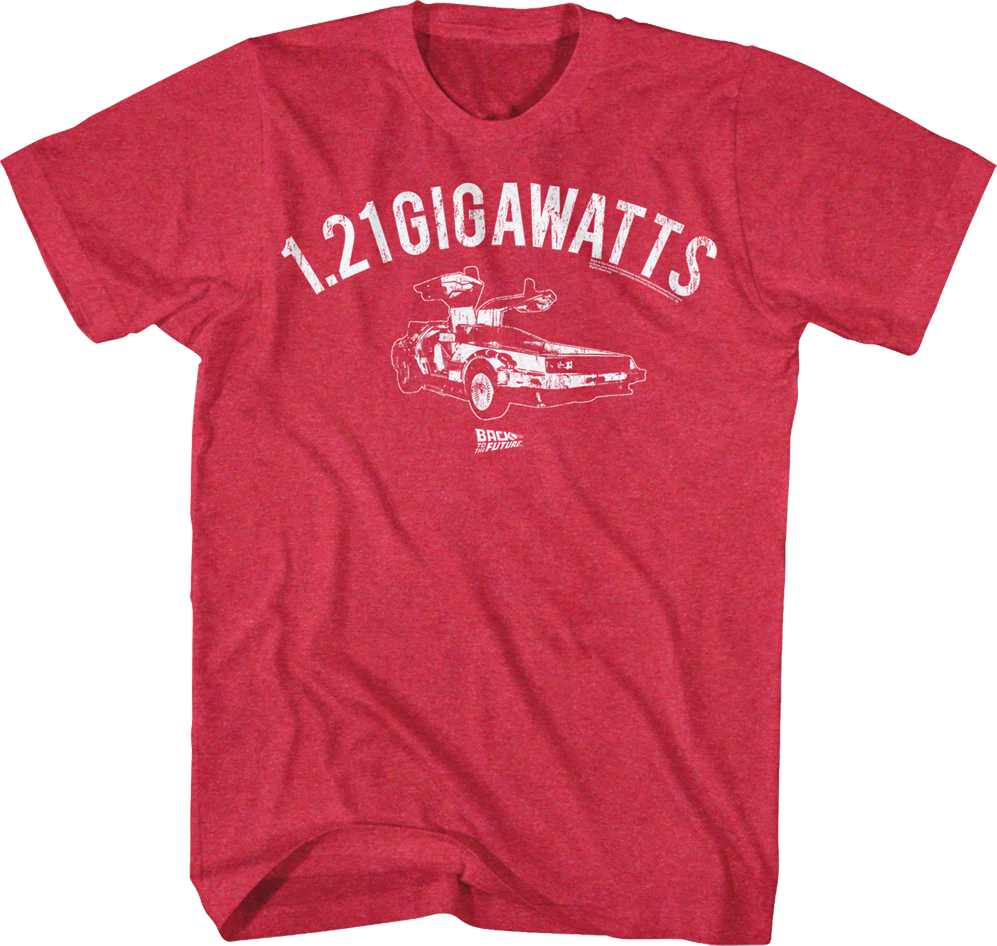 Red 1.21 Gigawatts T-Shirt