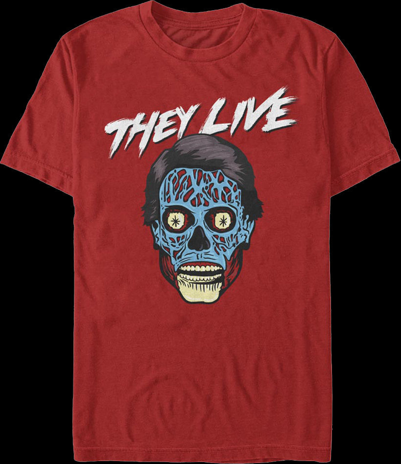 Red Alien They Live T-Shirt
