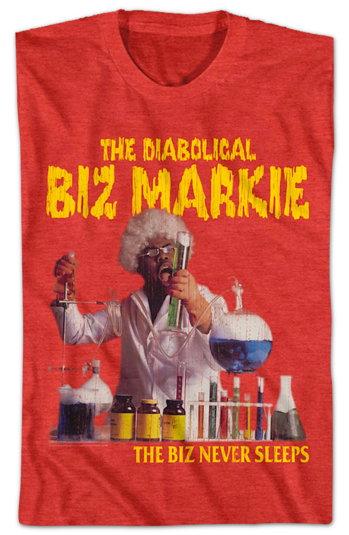 Red Biz Never Sleeps Biz Markie T-Shirt