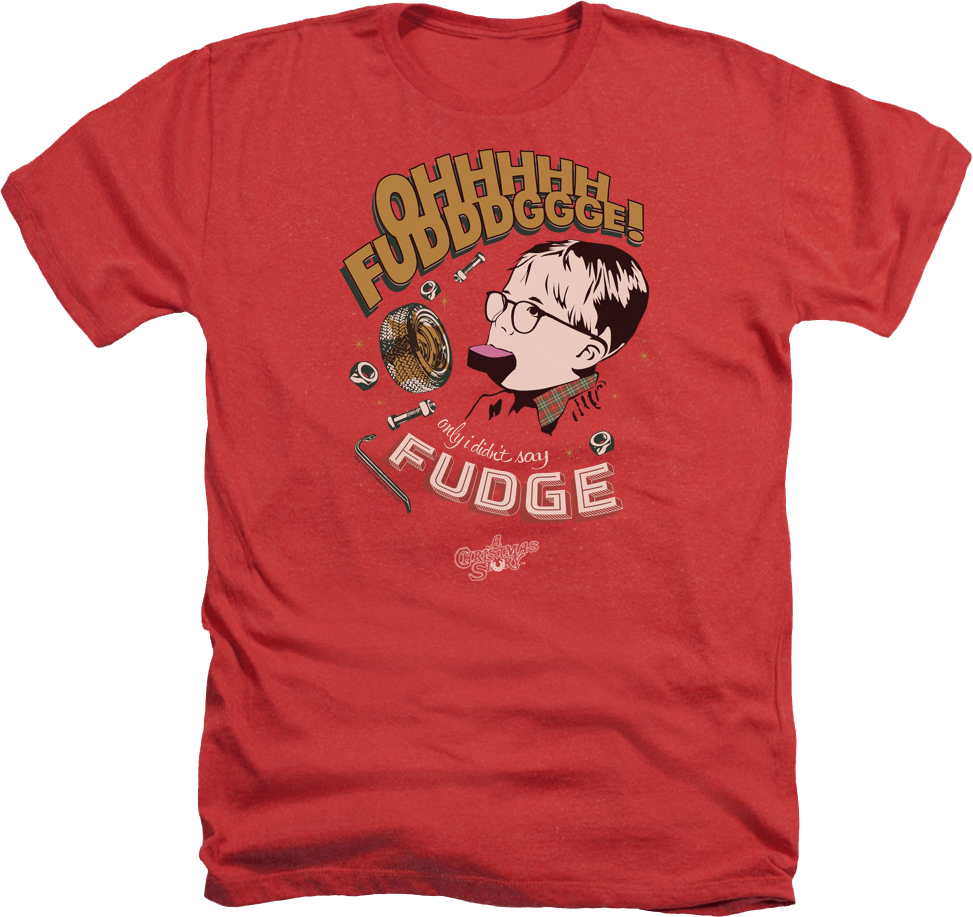 Red Heather Oh Fudge Christmas Story T-Shirt