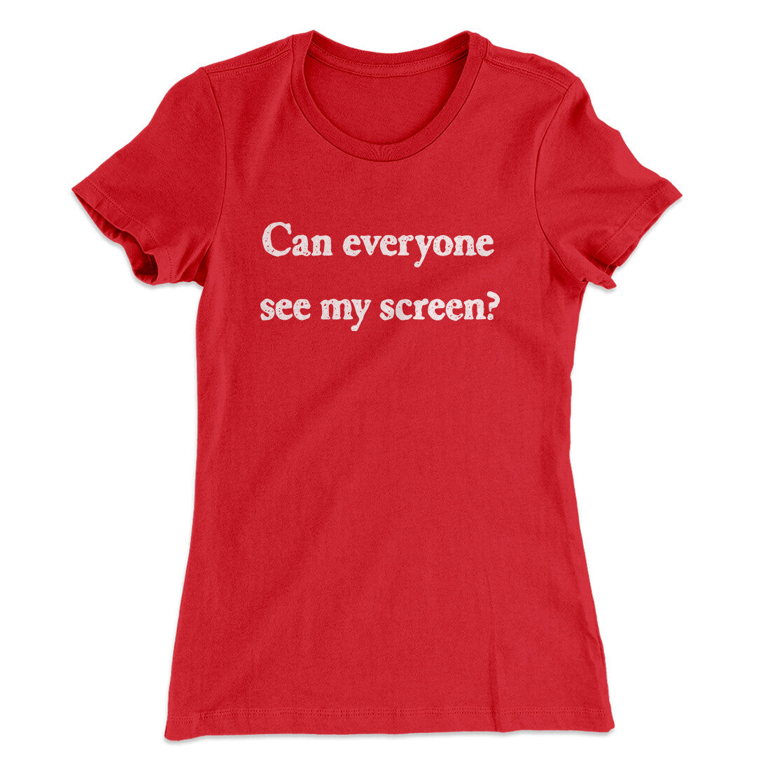 Can Everyone See My Screen Funny Women's T-Shirt