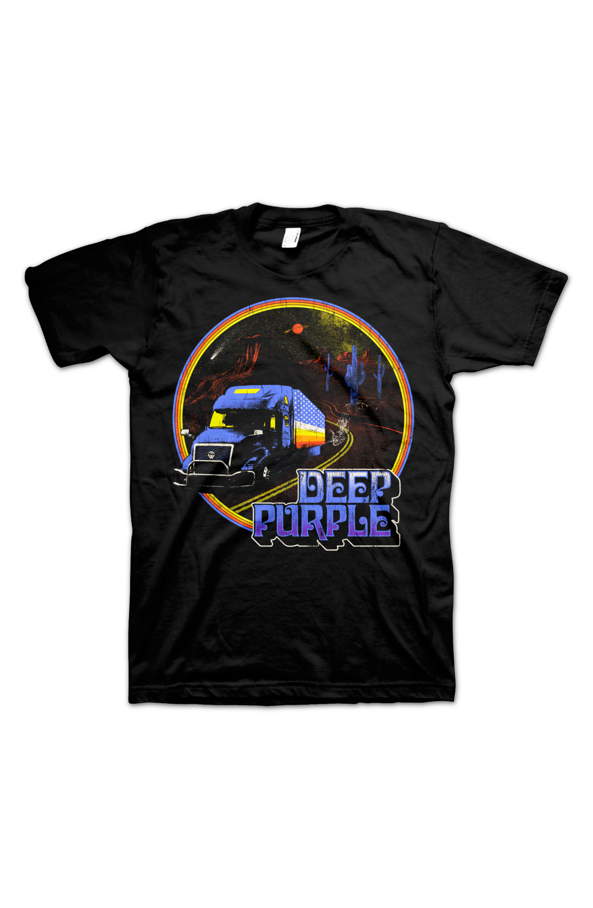Retro Truck Deep Purple T-Shirt