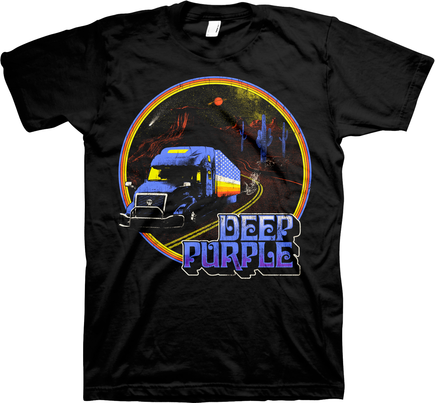 Retro Truck Deep Purple T-Shirt