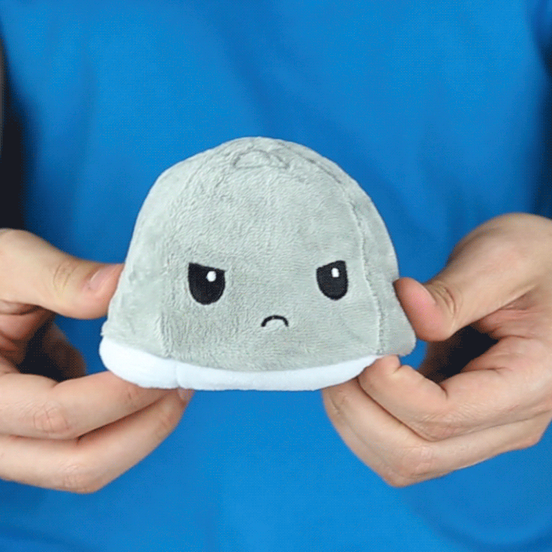 TeeTurtle Reversible Ball Plushie (Stormcloud + Rainbow)