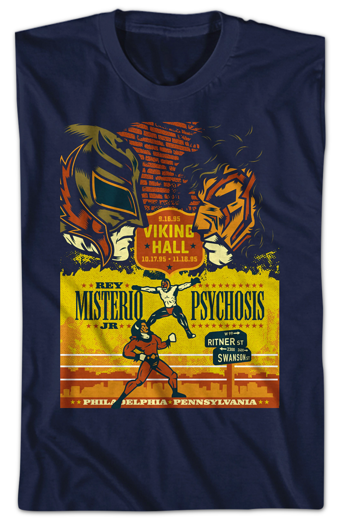 Rey Misterio Jr vs Psychosis Luchador T-Shirt