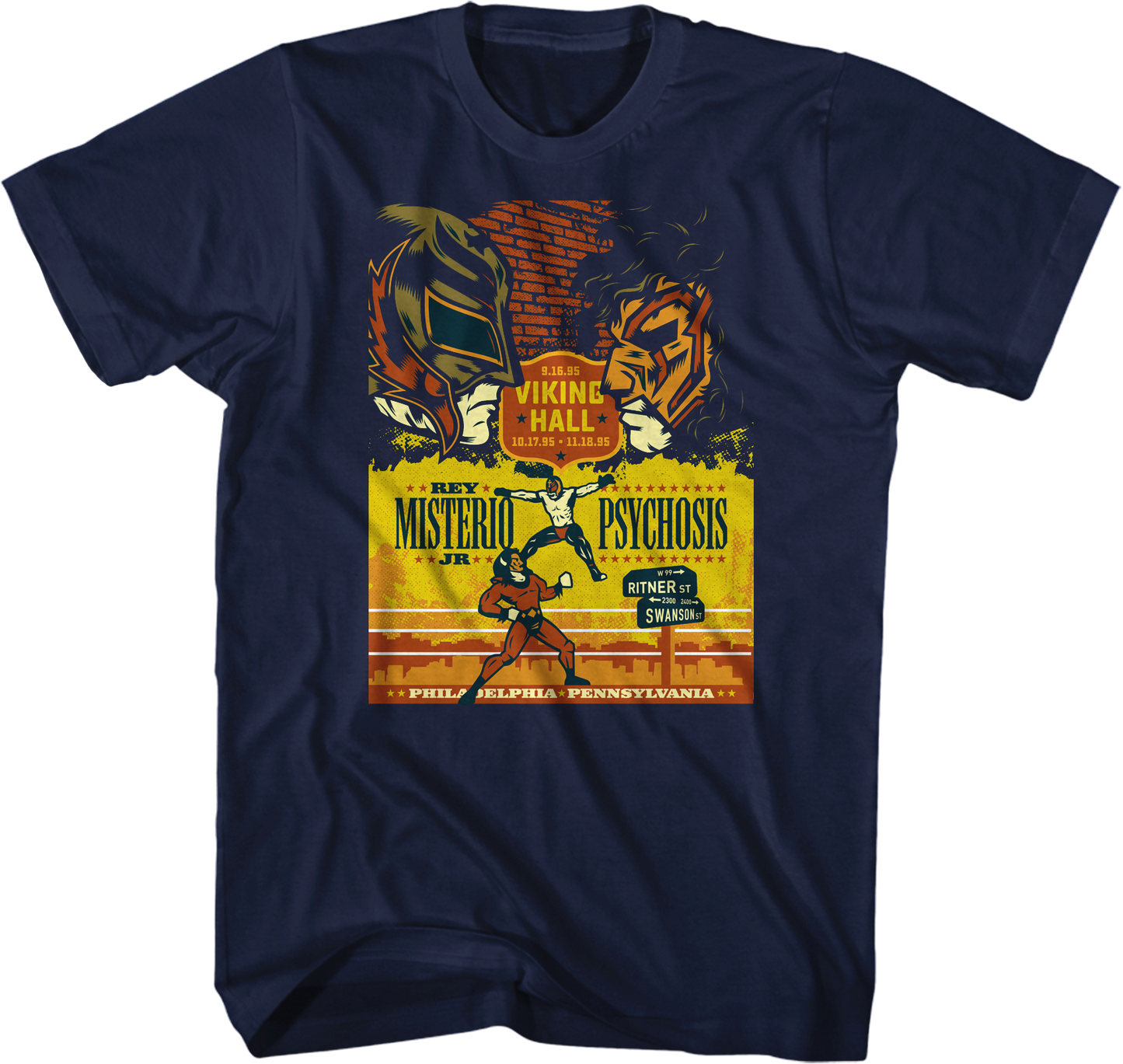Rey Misterio Jr vs Psychosis Luchador T-Shirt