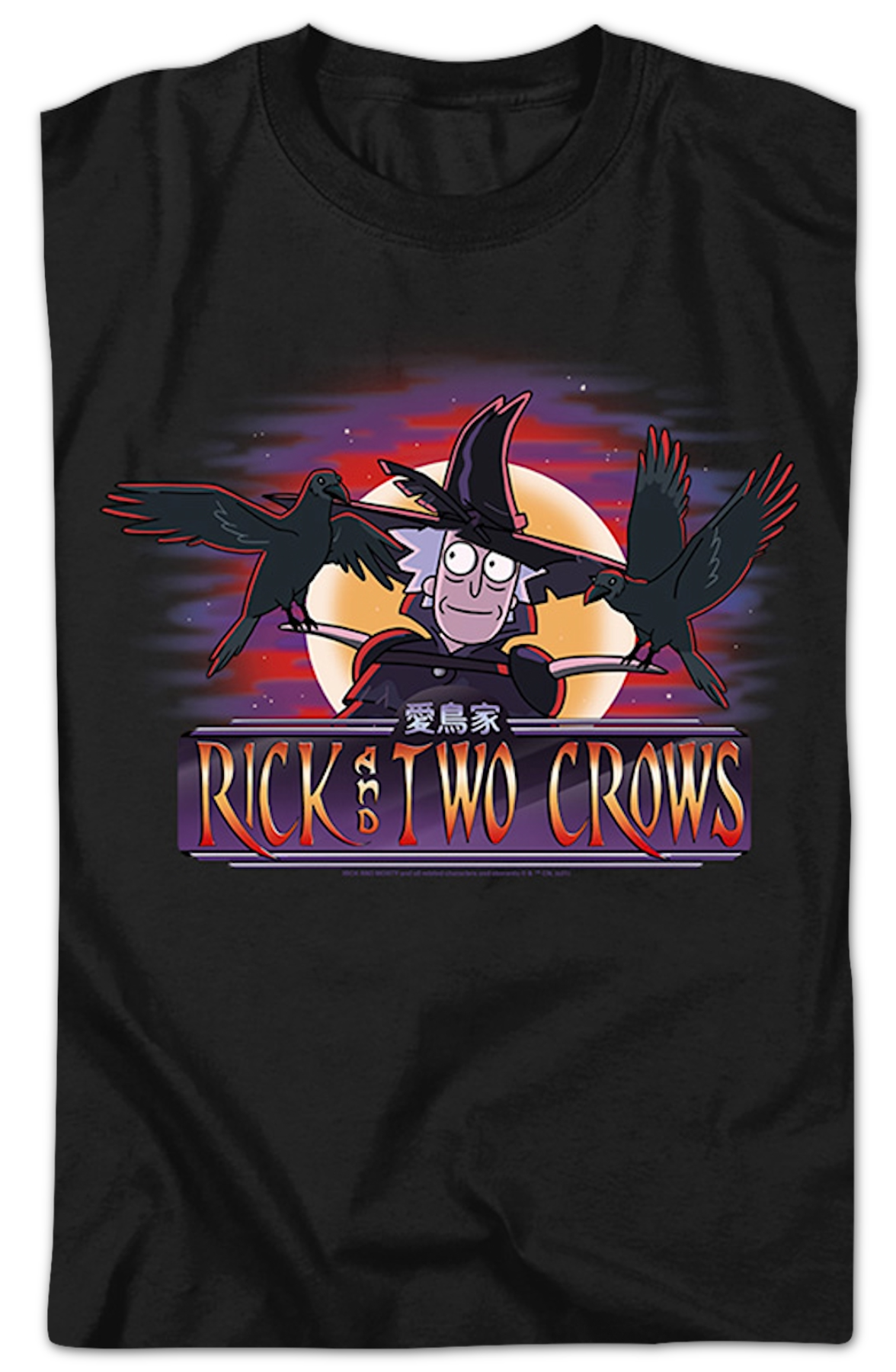 Rick And Two Crows Rick And Morty T-Shirt