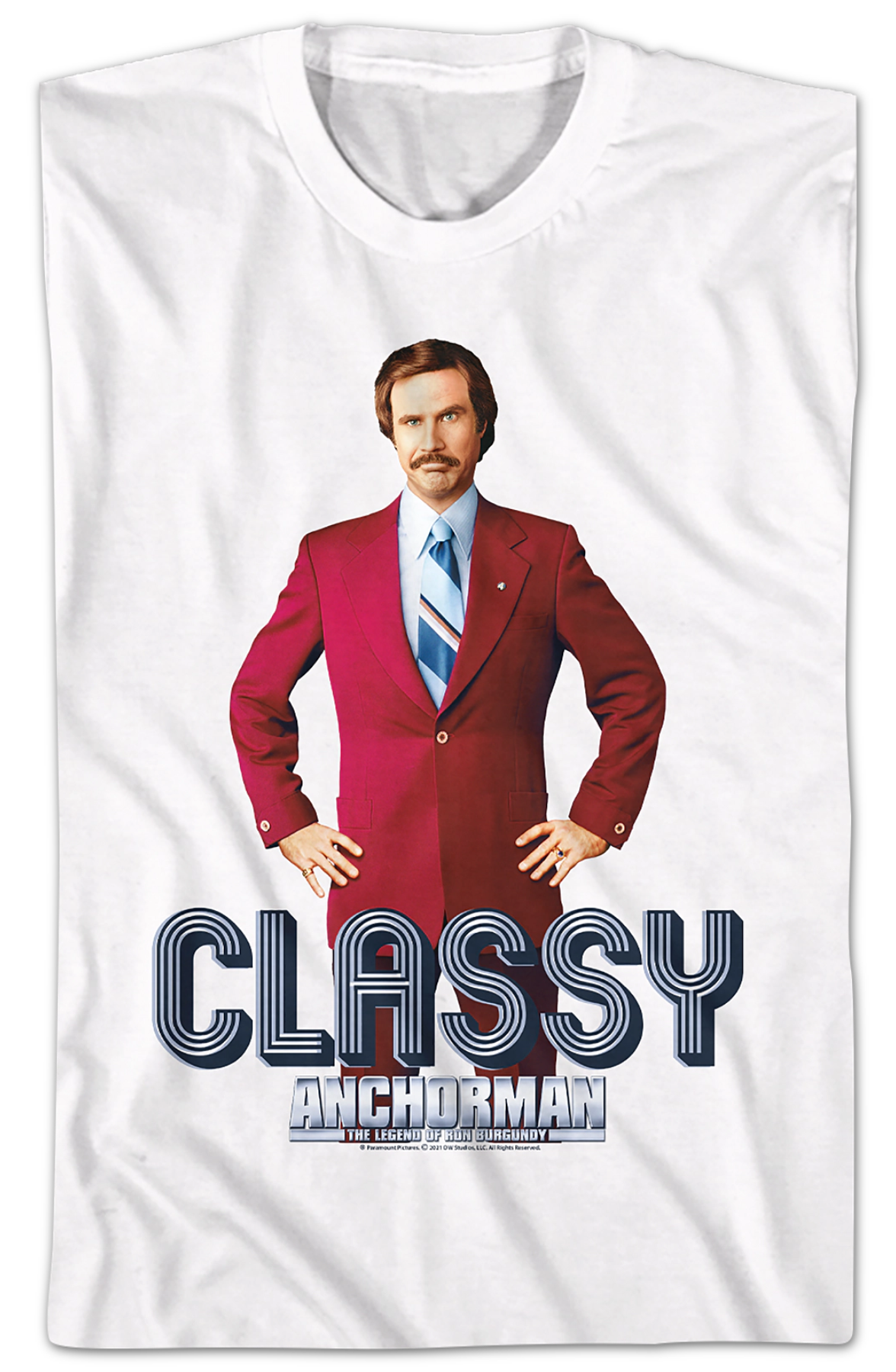 Ron Burgundy Classy Anchorman T-Shirt