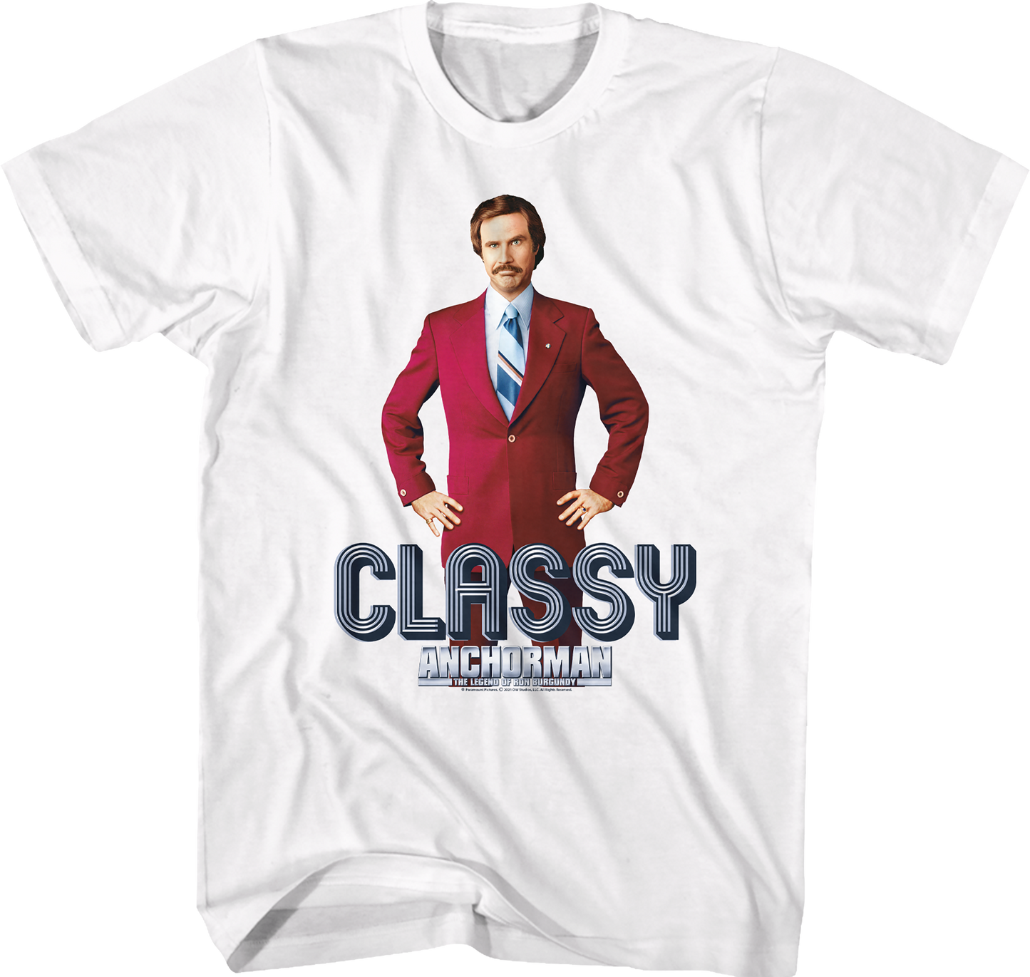Ron Burgundy Classy Anchorman T-Shirt