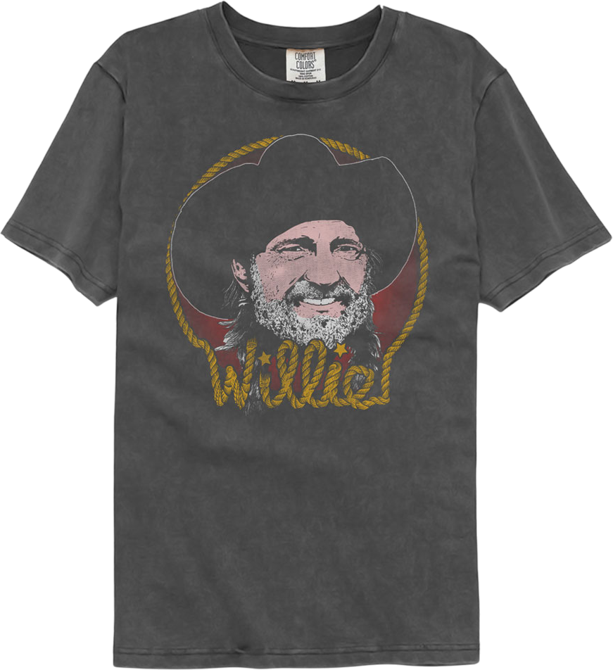 Rope Name Willie Nelson Comfort Colors Brand T-Shirt