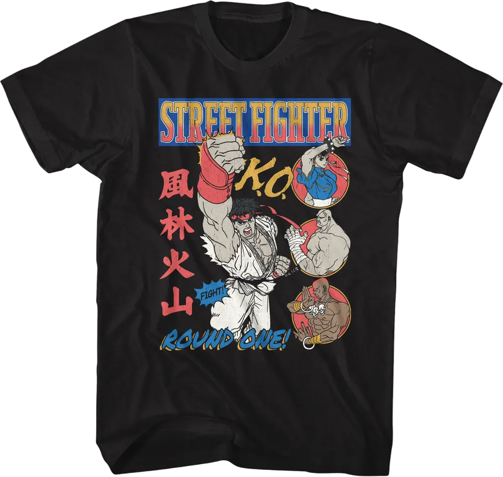 Round One Street Fighter T-Shirt Style001