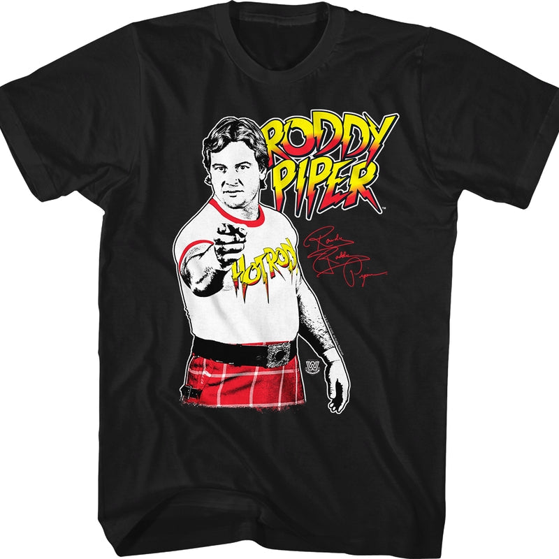 Rowdy Roddy Piper Autograph T-Shirt