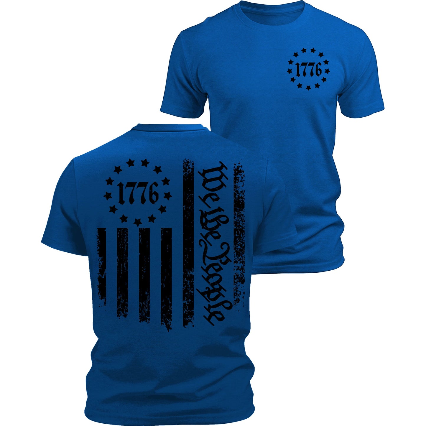 1776 American Flag Shirt Men's Patriotic USA Graphic Tee