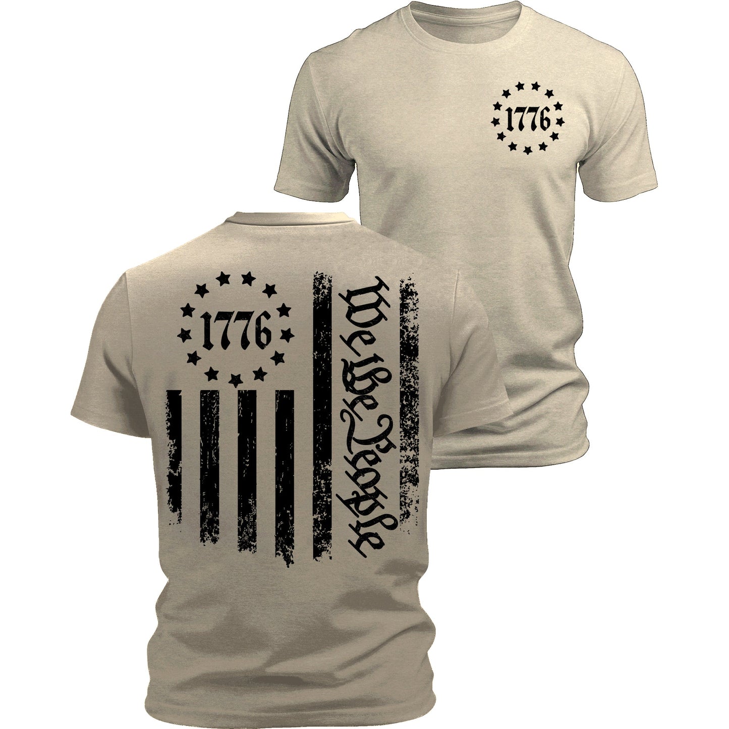 1776 American Flag Shirt Men's Patriotic USA Graphic Tee