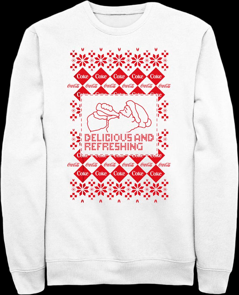 Santa Claus Delicious And Refreshing Coca-Cola Sweatshirt