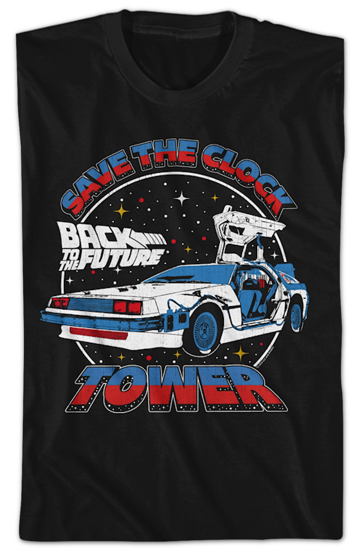 Save The Clock Tower Split Color Back To The Future T-Shirt
