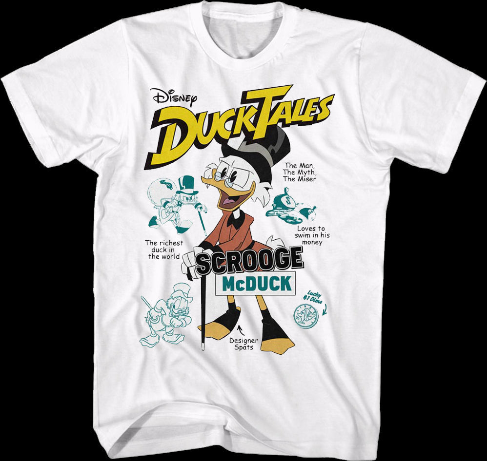 Scrooge McDuck The Man The Myth The Miser DuckTales T-Shirt