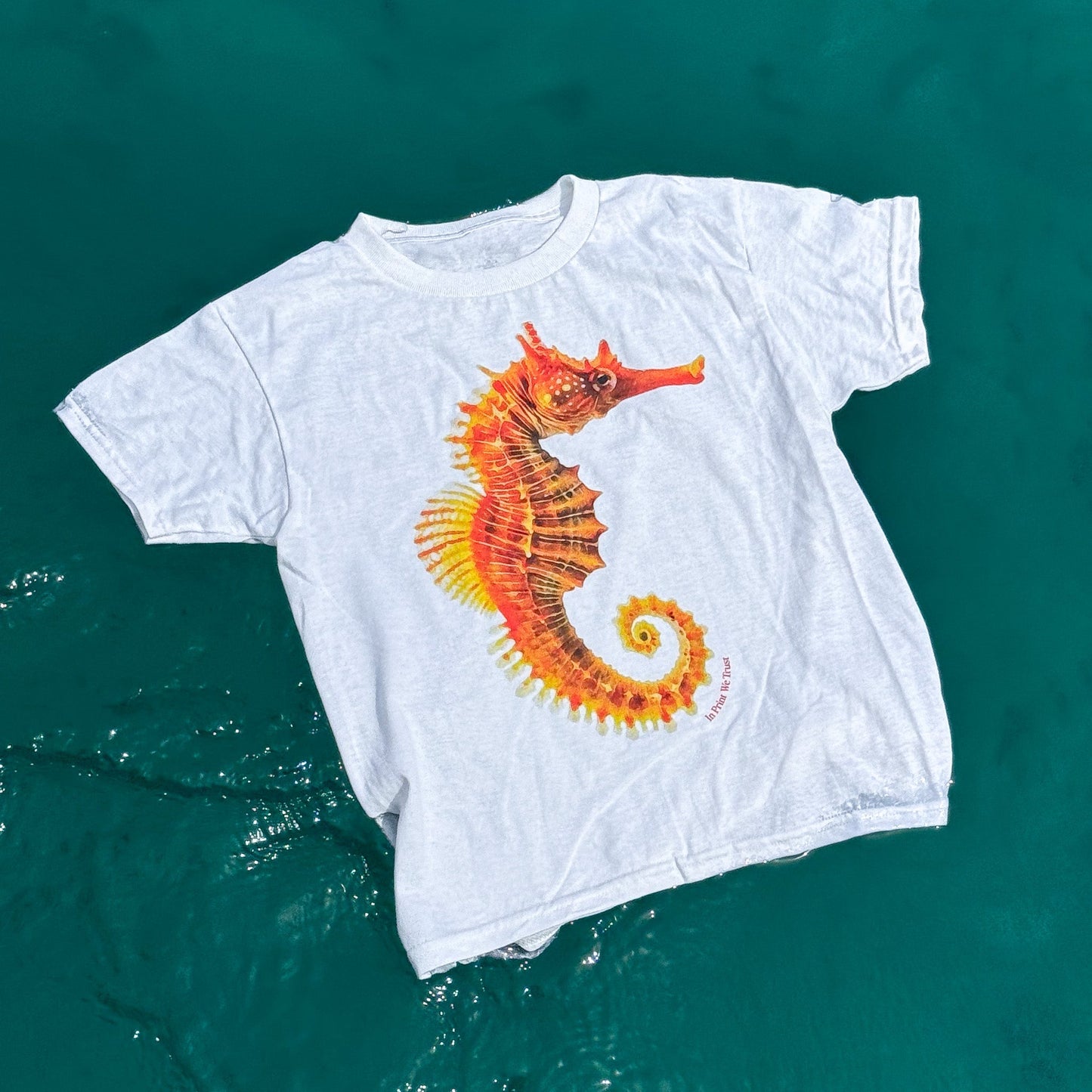 seahorse baby tee