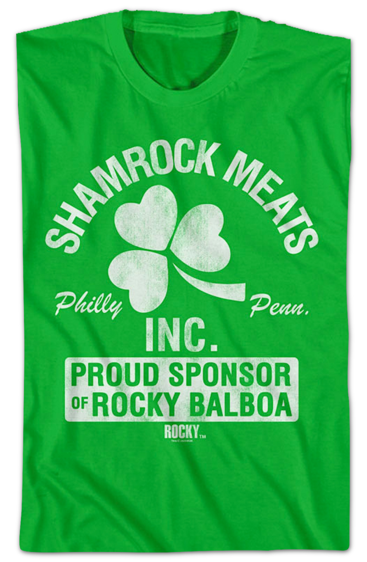Shamrock Meats Proud Sponsor Of Rocky T-Shirt