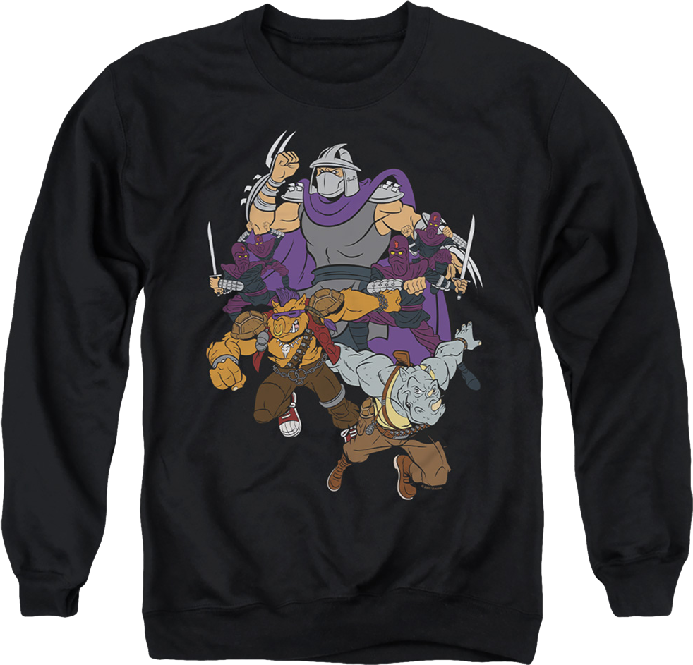 Shredder And Foot Clan Teenage Mutant Ninja Turtles Sweatshirt