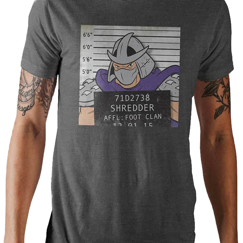 Shredder Mug Shot Teenage Mutant Ninja Turtles T-Shirt