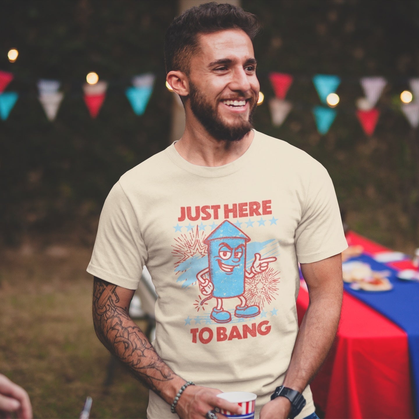 Just Here to Bang T Shirt