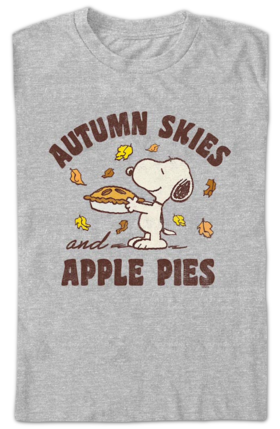 Snoopy Autumn Skies and Apple Pies Peanuts T-Shirt