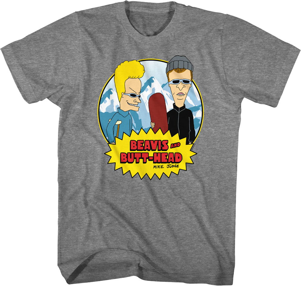 Snowboarding Beavis And Butt-Head T-Shirt