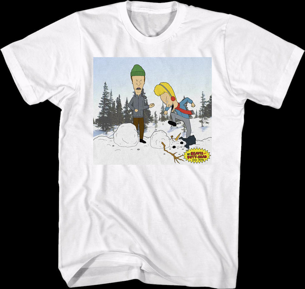 Snowman Beavis And Butt-Head T-Shirt