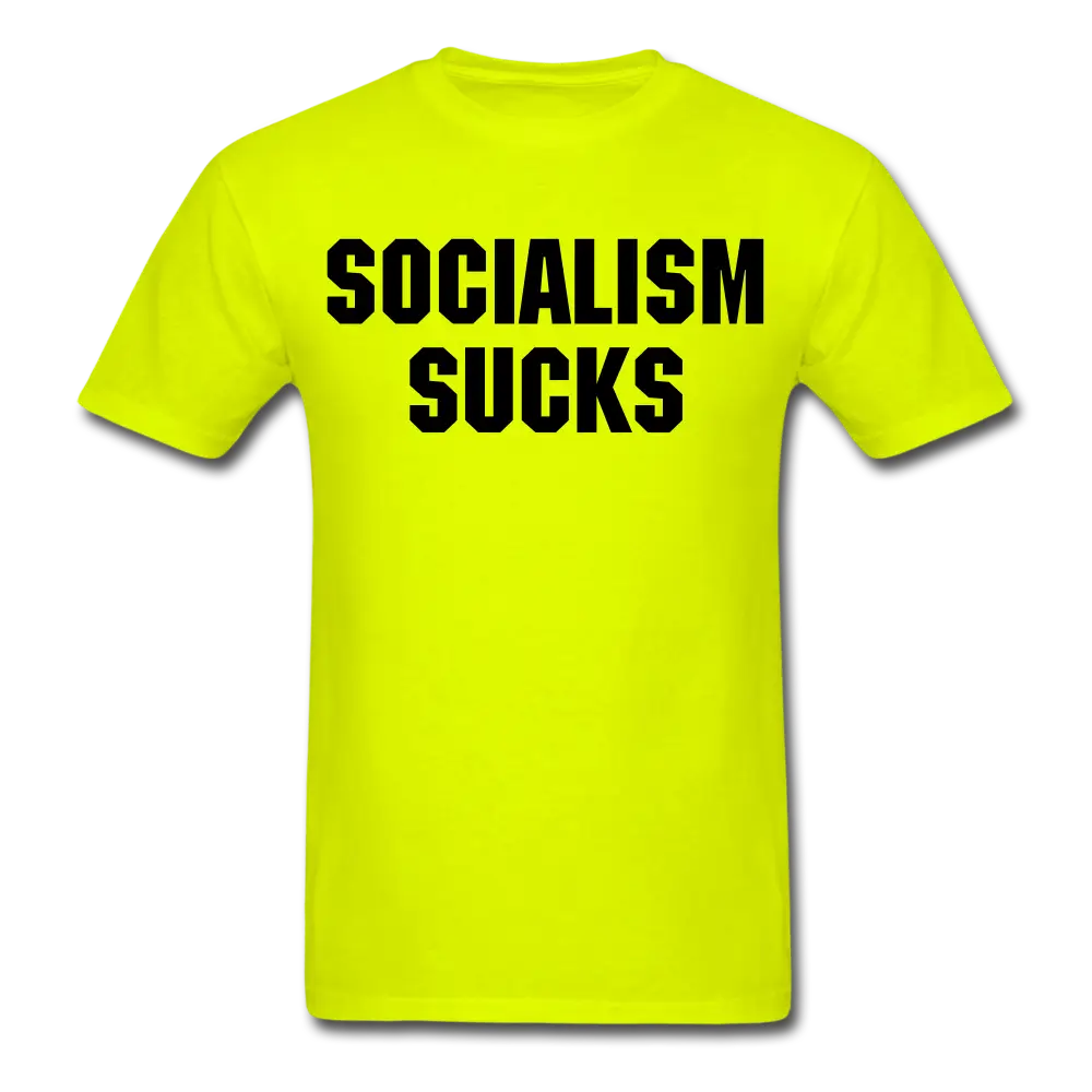 Socialism Sucks (Black Letters) T-Shirt