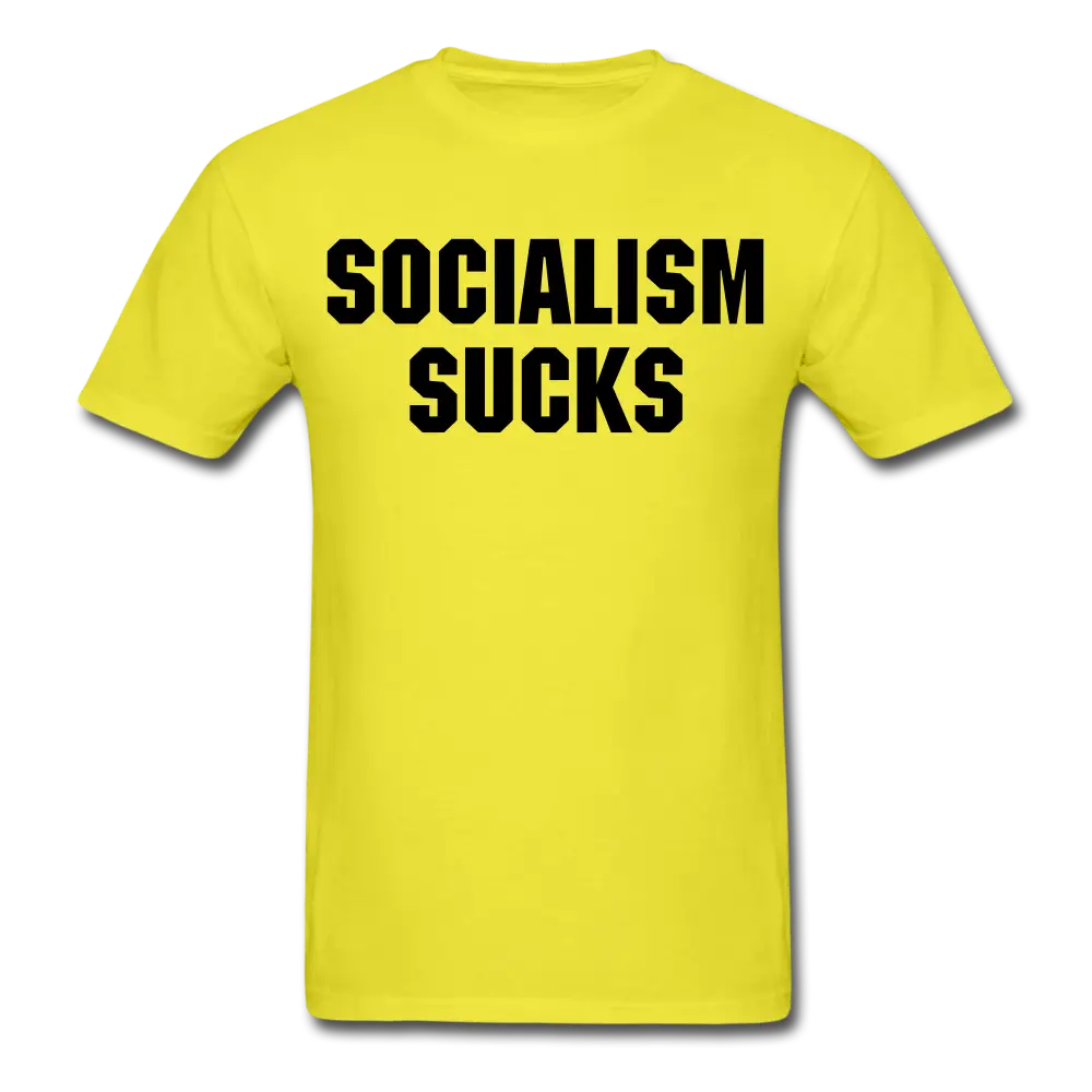 Socialism Sucks (Black Letters) T-Shirt
