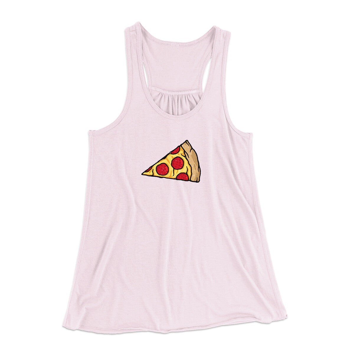 Pizza Slice Couple's Shirt Women's Flowey Racerback Tank Top