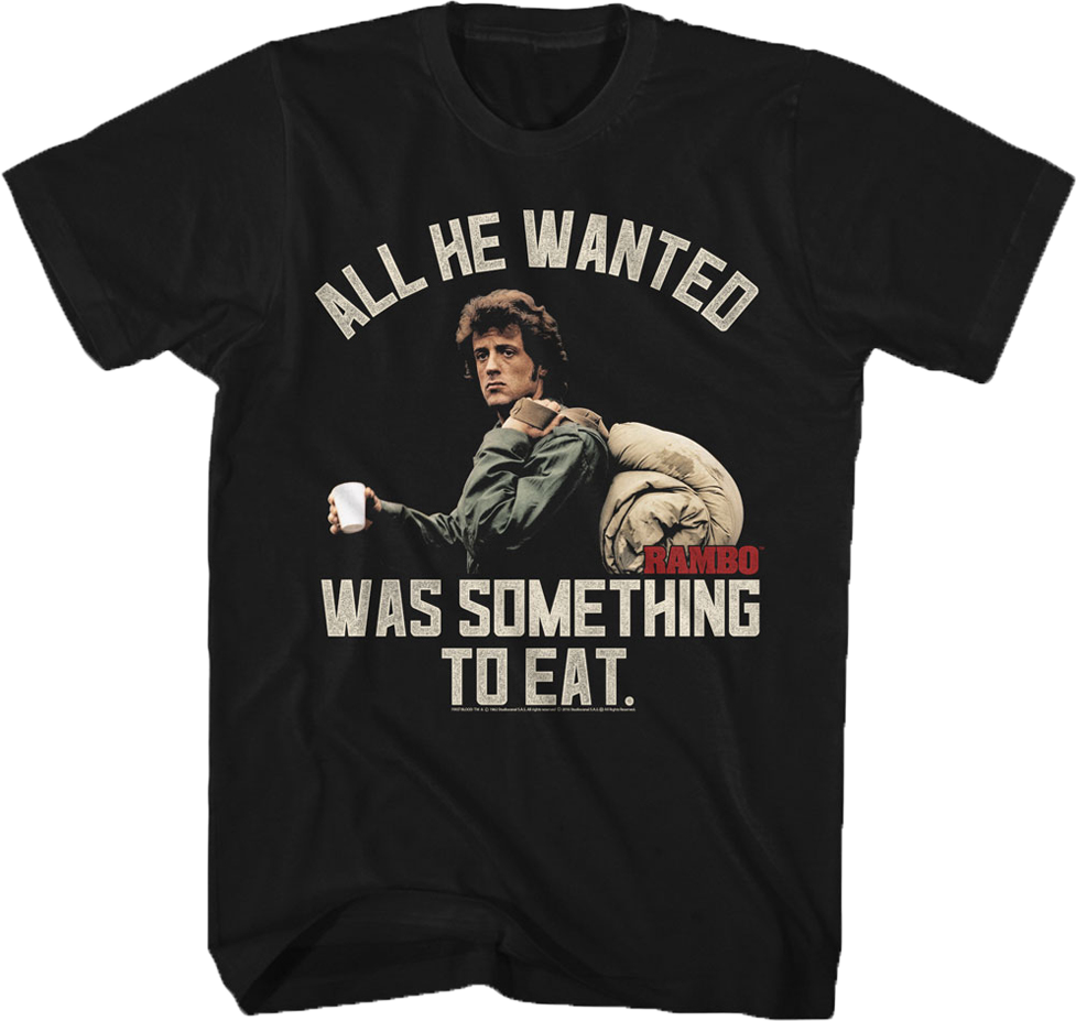 Something To Eat Rambo T-Shirt