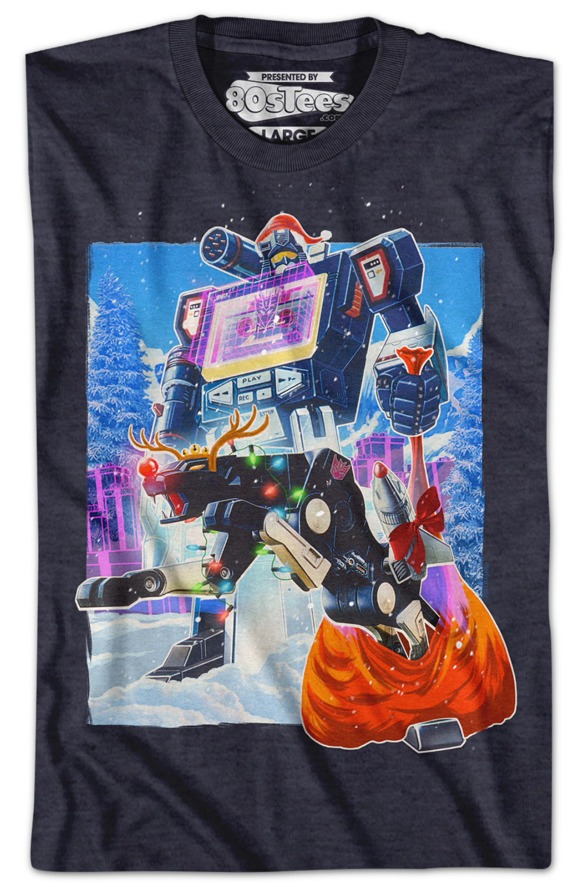 Soundwave Santa Claus Transformers T-Shirt