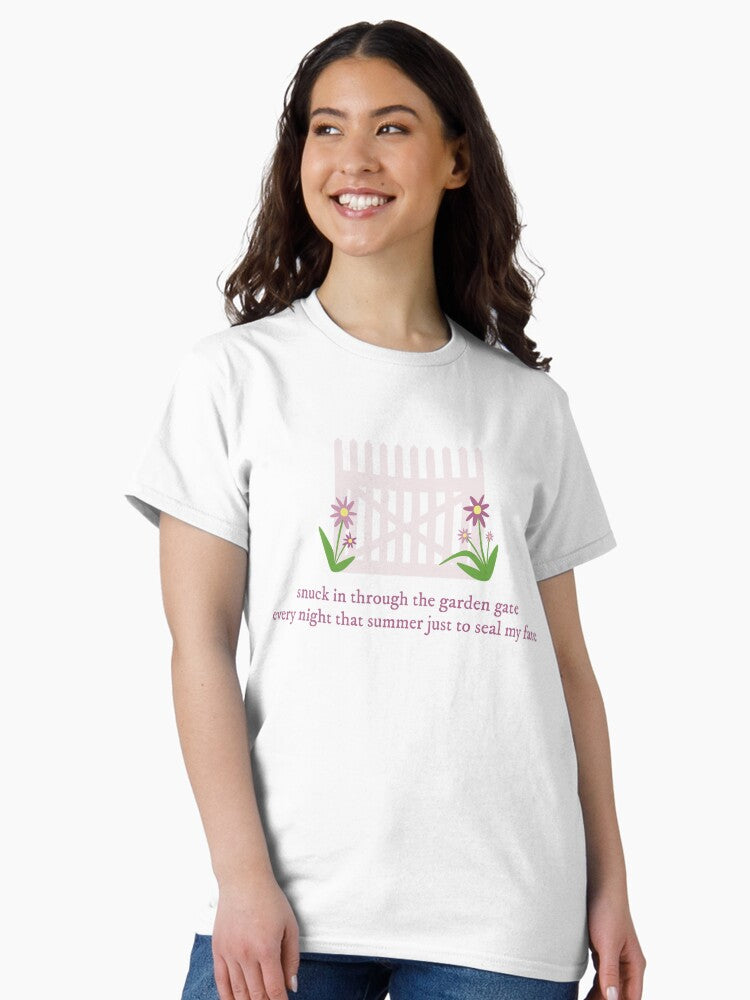 Taylor Swift Cruel Summer "Snuck in Through the Garden Gate" Classic T-Shirt