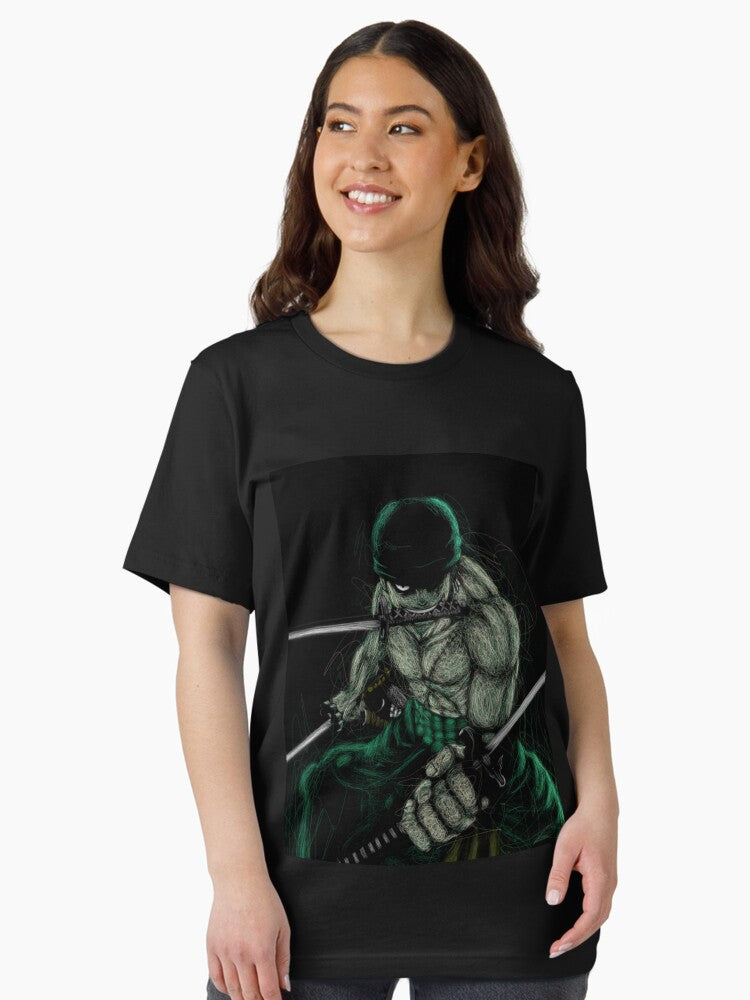 Roronoa Zoro With Scribbling Art Classic Essential T-Shirt