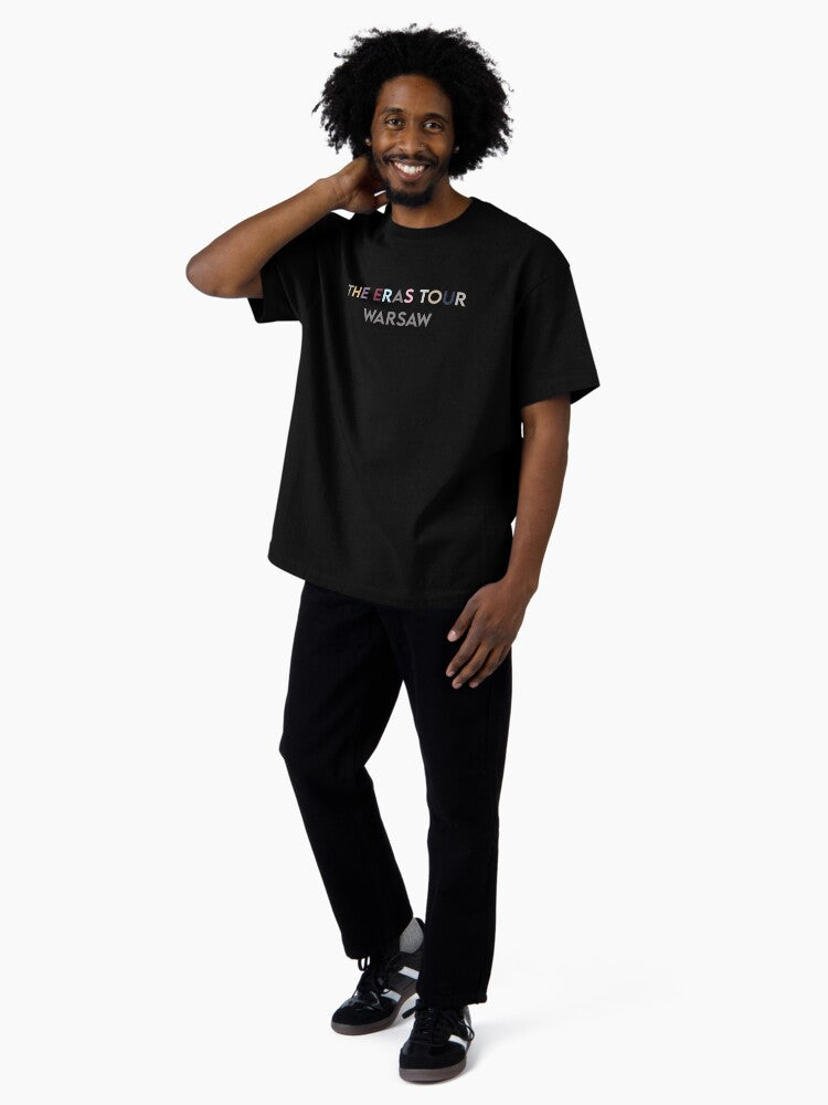 eras tour warsaw sticker ts taylor Oversized T-Shirt
