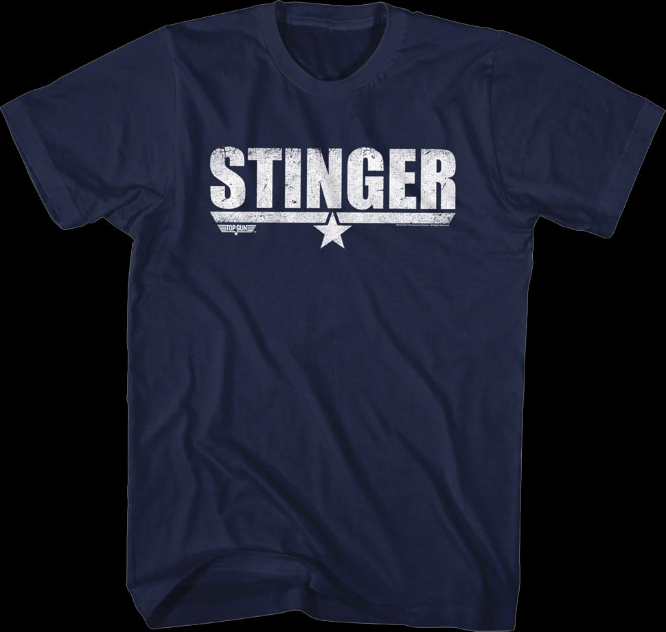 Distressed Stinger Top Gun T-Shirt